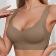 thumbnail image 4 of Gkeoshab Nursing Bras Women's Seamless Side Smoothing Push-Up Bra Non-Wired Lift & Anti-Sag Support Bralette Coffee L, 4 of 8