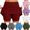 Wine, variant on POIUYTR Women Summer Ribbed Knit Skorts Casual High Waist Yoga Skrts With Shorts Workout Stretch Sweat Shorts