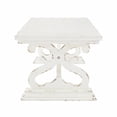 thumbnail image 4 of Powell Renck Shabby Chic Coffee Table with Decorative Scrollwork, Distressed White, 4 of 7