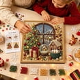 thumbnail image 4 of DIY Christmas Pearl Diamond Art Painting Kit ,Winter Window Pattern Pearl Beads Art Craft for Adults Beginner for Home Wall Holiday Decor(No Frame), 4 of 4