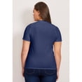 thumbnail image 2 of Avenue Women's Plus Size V-Neck Short Sleeve Graphic Tee, 2 of 2