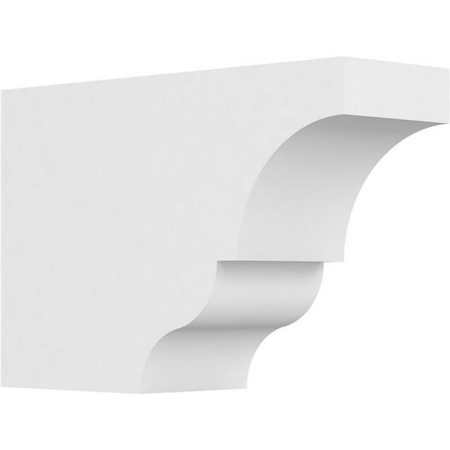 Ekena Millwork RFTP04X08X12ASH 8 x 4 x 12 Po Standard Asheboro Architecture Grade Queue de Chevron PVC