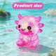 thumbnail image 4 of Squishy Toy Axolotl Stress Relief Slow Rising, 2 unidades, rosa, 4 of 6