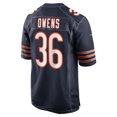 thumbnail image 3 of Men's Nike Jonathan Owens  Navy Chicago Bears  Game Jersey, 3 of 3