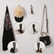 thumbnail image 3 of Juego de 30 ganchos de aleación con tornillos para colgar en la pared, para abrigos, toallas, bolsos, tapas, ganchos para cocina, baño, estantes de almacenamiento, 3 of 6