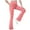 Pink, variant on Xyant Girls Flared Leggings High Waisted V Crossover Casual Yoga Bell Bottoms with Pockets Pants for Kid (Black,9-10 Years)