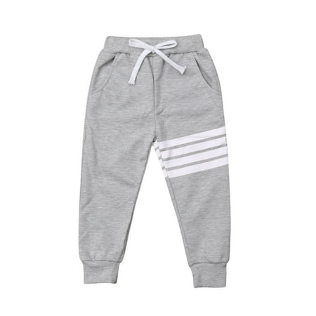 

Ma&Baby Boys Girls Autumn Winter Striped Cotton Sports Shorts Casual Sweatpants
