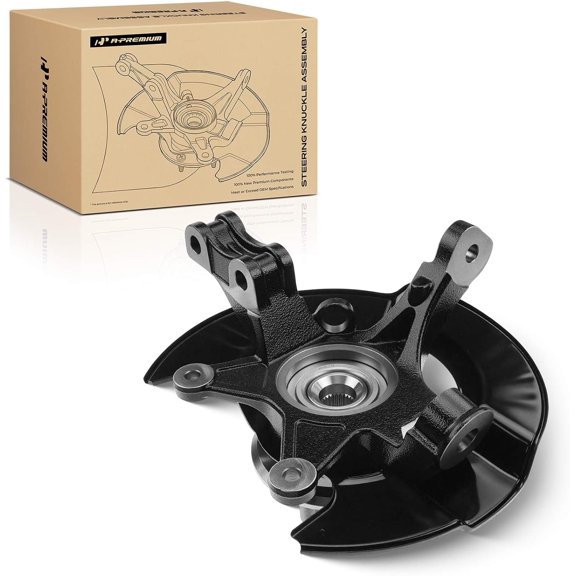 A-Premium Front Right Steering Knuckle & Wheel Bearing Hub Assembly Compatible with Honda Pilot 2003 2004, 3.5L, Passenger Side