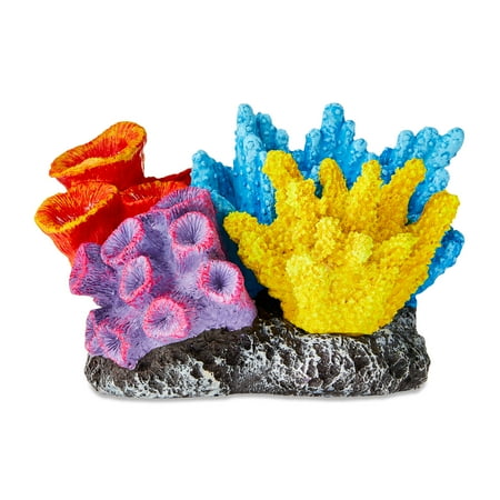 Vibrant Life Coral Reef Polyresin Aquarium Decor, Multicolor, 7.75" x 6" x 5.25"