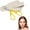 Yellow, variant on Eyebrow Trimmer Scissor, 2-in-1 Professional Eyebrow Scissors with Comb, Stainless Steel Grooming Makeup Tool for for Women & Men at Home
