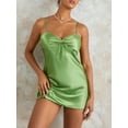 thumbnail image 5 of Yunliwuli Women Nightdress, Sleeveless V-neck Backless Tie-up Slip Dress Sleepwear Loungewear, 5 of 10