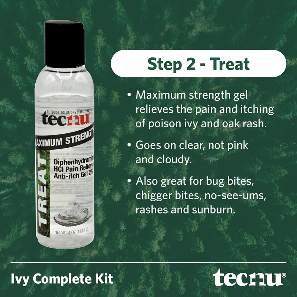 (3 pack) Tecnu Ivy Complete Kit, Poison Ivy Kit with Poison Ivy Scrub, Itch & Pain Relief Gel & Detox Wipes