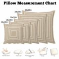 thumbnail image 5 of Throw Pillow Covers, Beige White Geometric Decorative Throw Pillow Covers 18x18 Inch, Square Minimalist Modern Vintage Square Linen Pillow Cases for Couch/Living Room/Sofa, 5 of 9