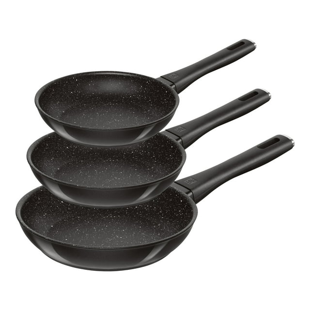 ZWILLING Marquina Ensemble de 3 Poêles à Frire en Aluminium