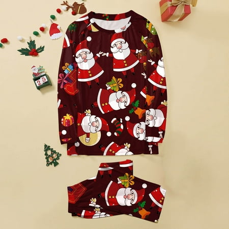 

NEGJ Family Pajamas Set Christmas Pajamas Homewear Moms