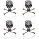 thumbnail image 1 of 4 broches y prendedores góticos plateados y dorados con forma de calavera y tibias cruzadas, estilo punk, de aleación. Ideales para decorar abrigos, chaquetas y otros atuendos de hombre y mujer., 1 of 9