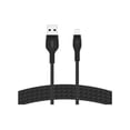 thumbnail image 5 of Belkin Eco USB A to Lightning Cable 10 ft. - Soft, Braided, Flexible Cable, Fast Charging iPhone Charger Cord for iPhone 14 & Earlier Series, iPad 9th Gen, & AirPods, Travel Essentials - Black, 5 of 11