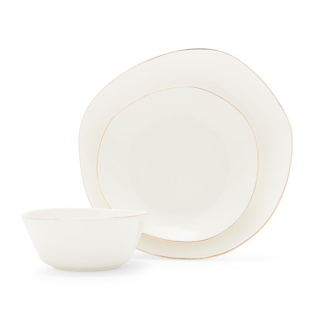 MoDRN Naturals 12pc Dinnerware Set, Ivory - Walmart.com - Walmart.com