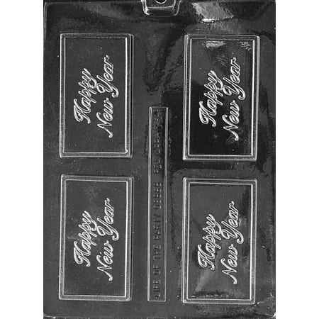 

Candyland Crafts #1 ONE Chocolate Candy Soap Mold | For Molding Chocolate Soap or Plaster | Food Safe Plastic Durable and Reusable Chocolate Making Mold - BC041 - (4 Pack)