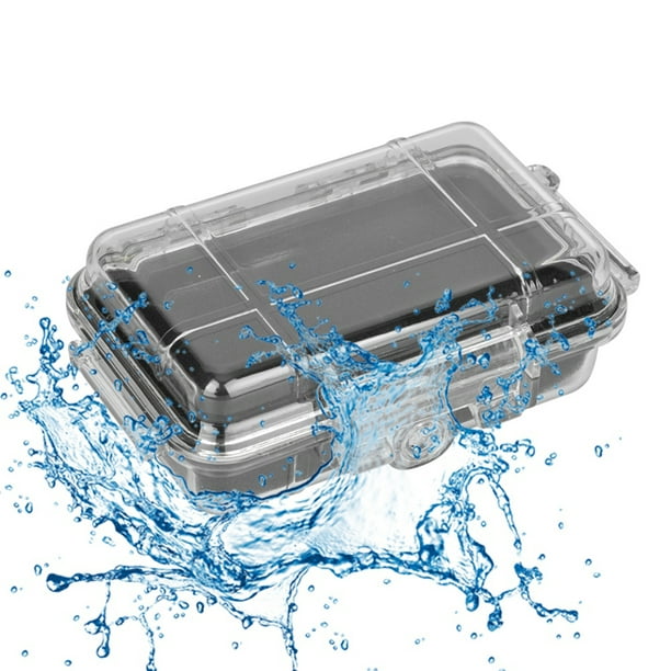 Waterproof Storage Case, Sealed Storage Box Shockproof Waterproof Container  For Phones Wallet Tools Keys Outdoor Storage