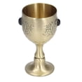 thumbnail image 1 of Chalice, Wide Application Engraving Pattern Glossy  Highly Durable Gold Chalice  for Home for Restaurant for Bar, 1 of 8
