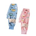thumbnail image 2 of THDHVS Boys Pants,Kids Plush Leggings with Cartoon Print Elastic Waist for Winter Wear Padded Warm Bottoms Stretch Fits Trousers Blue, 2 of 5