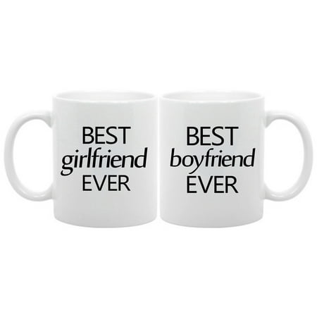 

Coffee Mug Set Best Girlfriend ever Best Boyfriend Ever 11oz