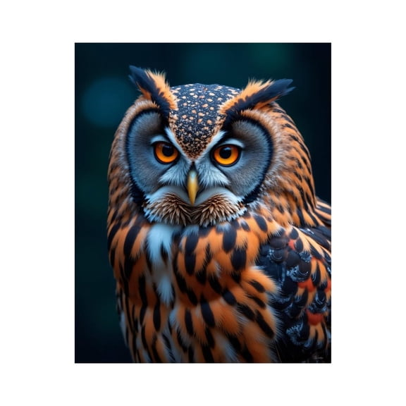 Paint by Numbers Kit for Adults, Majestic Owl With Striking Eyes Paint by Numbers, Easy Paint by Numbers Kit for Adults Beginner, DIY Adult Paint by Number Kits on Canvas, 12x16in Home Decor