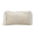 thumbnail image 3 of Couture Fur White Tibetan Sheepskin Pillow, 3 of 3