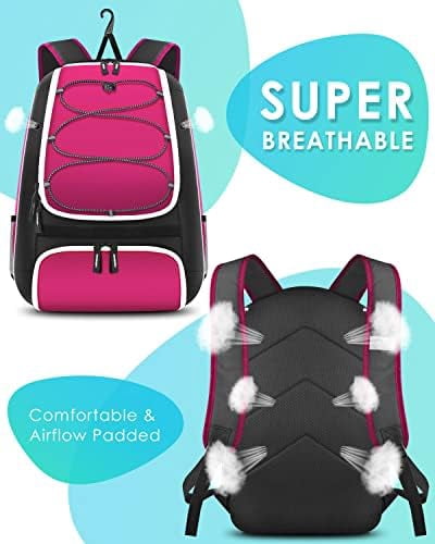 Voylla Baseball Bag, Softball Bag for Baseballgear & T-Ball Bat, Baseball Backpack with Shoes Compartment for Men/Women