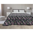 thumbnail image 1 of Hawaii Down Alternative Comforter, Vintage Tropic Flower Leaves California Poppy, Microfiber Quilt for All Season, 5 Sizes, Burnt Orange Champagne, by Ambesonne, 1 of 3
