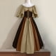 thumbnail image 2 of Gibobby Vestido Elegante Disfraz medieval para mujer Vestido de camisa irlandesa con manga de trompeta con corsé Vestido tradicional Halloween Disfraces de cosplay Vestido de corsé(Café, XXXL), 2 of 4