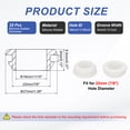 thumbnail image 2 of Grommets de Caucho de Silicona Uxcell, 22 Pcs 7/8"(22mm) Agujero de Perforación, 11/16"(18mm) Diámetro Interno. Tapón de Goma para Cableado de Sistema de Irrigación Firewall, Blanco, 2 of 5