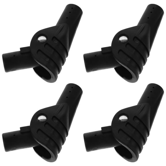 FOMIYES Tent Parts 4Pcs Black Plastic Joints for Repair and Replacement in Camping