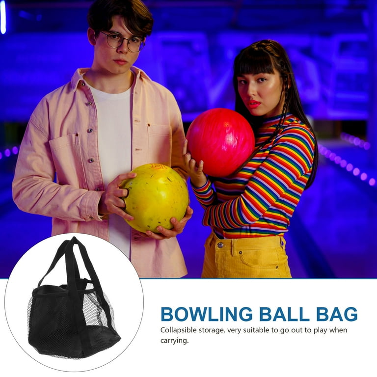 Bowling Bag Portable Bowling Ball Bag Large Bowling Bag Handheld Bowling Bag Outdoor Bowling Bag Adult Unisex Size 21x21cm