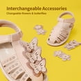 thumbnail image 2 of DREAM PAIRS Girls Sandals Closed-Toe Sandals with Interchangeable DIY Flower Dress Summer Shoes Toddler/Little Kid, 2 of 5
