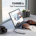 thumbnail image 4 of Adaptador USB C UGREEN HDMI 4K Plata con Lector de Tarjeta y 3 USB 3.0, 4 of 7