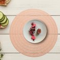 thumbnail image 3 of 6Pcs Round Shaped Table Mats Wear-resistant Place Mats Heat-resisting Dining Mats, 3 of 9