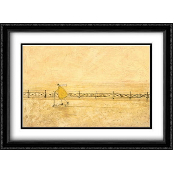 Born to Be Wild 2x Matted 32x24 Large Black Ornate Framed Art Print by Sam Toft