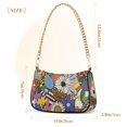 thumbnail image 3 of FORMRS Womens Shoulder Bag with Chain Strap Clutch Purse Cute Tote Handbag, Blue Floral, 3 of 7