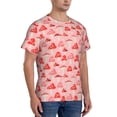 thumbnail image 2 of Bixox Men's Cute Mushroom1 Printed Short Sleeve Skinny Athletic T-Shirt, 2 of 6