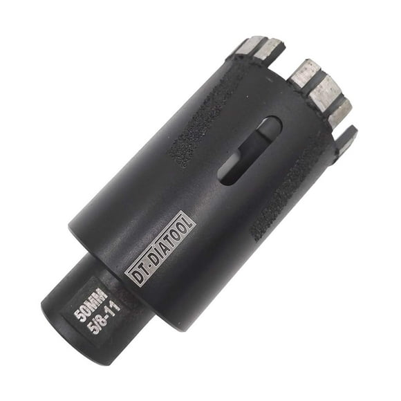 DT-DIATOOL Noyau de Perceuse Diamant 2-5/16 Pouces - Scie Perforée Soudée 58mm avec 5/8-11 Arbres pour Granit Marbre Béton Pierre Dure