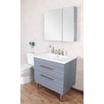 thumbnail image 2 of Innoci-USA Anacapa 32" Wall Hung Vanity set with Ceramic Top with Integrated Basin and Medicine Cabinet with Matching Finish, 2 of 8