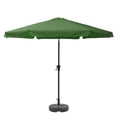 thumbnail image 1 of CorLiving 10ft Large Round, Market Outdoor Patio Umbrella with Side Flaps, Steel Frame and Round Fillable Base, 1 of 8