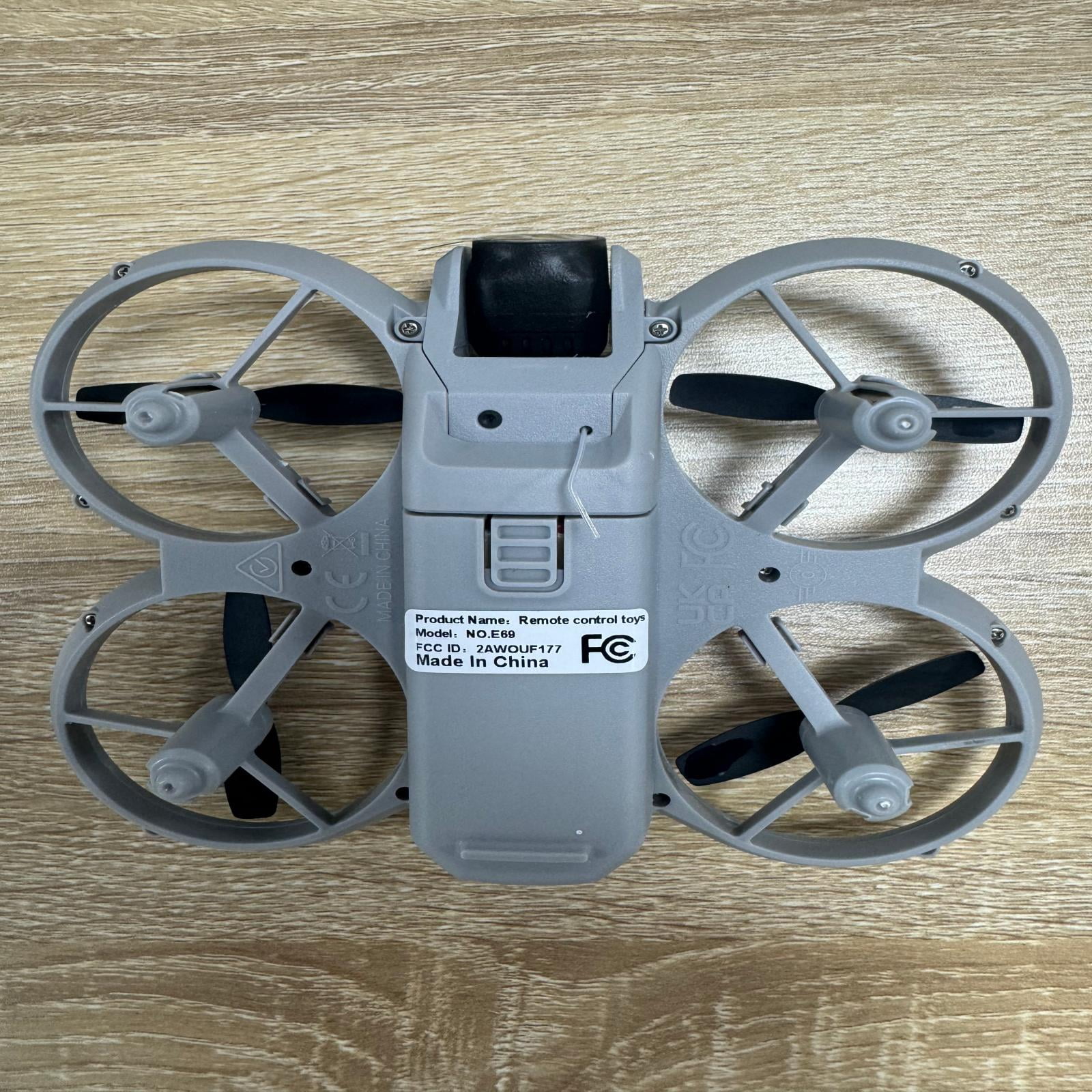 Mini Drone with 4K Camera for Kids & Beginners, Altitude Hold, Headless Mode, 3 Speeds, LED Lights, One-Key Takeoff, RC Quadcopter Toy Gift, Gray