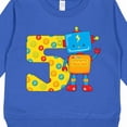 thumbnail image 3 of Inktastic This Robot is Five Fifth Birthday Toddler Sweatshirt, 3 of 4