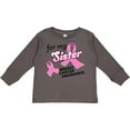 thumbnail image 3 of Inktastic For My Sister - Breast Cancer Awareness Boys or Girls Long Sleeve Toddler T-Shirt, 3 of 5