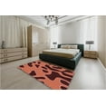 thumbnail image 5 of Ahgly Company Machine Washable Indoor Rectangle Transitional Bright Orange Area Rugs, 7' x 9', 5 of 7