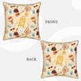 thumbnail image 3 of Haiem Summer Travel Print Velvet Soft Solid Decorative Square Throw Pillow Covers Set with Elegant Piping Christmas Cushion Case for Sofa Bedroom Car-18"x18", 3 of 8