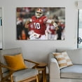 thumbnail image 6 of Jimmy Garoppolo Football Poster Canvas Poster Art Poster Canvas Painting Decor Wall Print Photo Gifts Home Modern Decorative Posters 16x24inch(40x60cm), 6 of 6